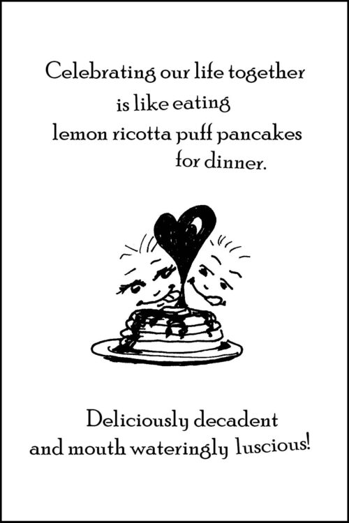 Anniversary - Lemon pancakes